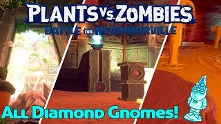 ALL DIAMOND GNOMES Mount Steep in Plants vs Zombies Battle for Neighborville [upl. by Tiernan284]