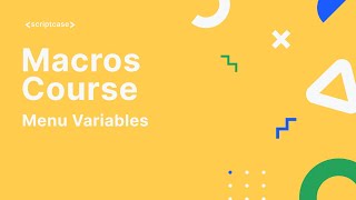 Scriptcase Macros Menu Module  Menu Variables  scmenuitem  scscriptname [upl. by Sonahpets401]