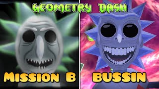 All Coins Mission B vs BUSSIN Comparison  Geometry Dash [upl. by Yenahteb662]