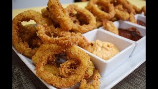 Receta Anillos de Calamar Frito Deliciosos super Facil [upl. by Martsen]