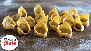 HOMEMADE TORTELLINI RECIPE  How to Make Tortellini Pasta  Italian Food Recipes [upl. by Latt]