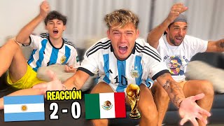 REACCION Argentina 2  Mexico 0  MUNDIAL QATAR 2022 [upl. by Circosta792]