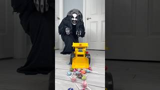 Monster picks up candy with big truck 🛻👻 shorts [upl. by Pillsbury]