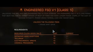 Elite Dangerous  Tech Broker  Module Review  Engineered Frame Shift Drive  5A [upl. by Jerald]