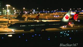 Air Canada Boeing 777200LR CFNNH taxiing and takeoff from KIXRJBB Osaka  Kansai RWY 06R [upl. by Jar]