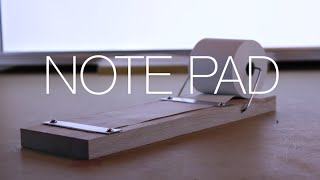 â‡’ DIY Wood and Aluminum Note Pad [upl. by Hess767]