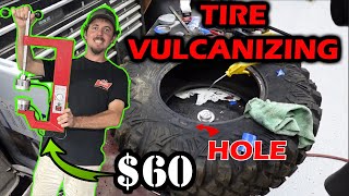 Will A 60 Vulcanizing Tool Rescue My 500 Utv Tire Watch How It Works [upl. by Nner203]