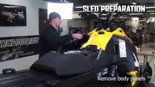 Aerocharger Install  Part 1 SkiDoo ETEC [upl. by Ikcin]