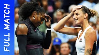 Serena Williams vs Karolína Pliskova in battle of the tours best servers  US Open 2016 Semifinal [upl. by Enomahs960]