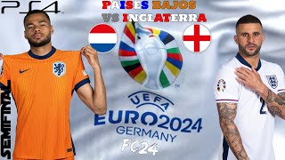 Países Bajos Vs Inglaterra  Semifinal  Eurocopa en Fc24 [upl. by Ianahs]