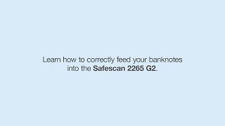 Safescan 2265 G2  Feeding Banknotes [upl. by Bullough]