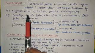 Lecture 01  Fermentation process and conditions favourable for fermentation [upl. by Nevsa]