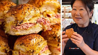 Hot ham and cheese sliders [upl. by Eppes]