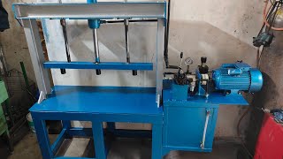 hydraulic pressing Machine single phase 3HP motor 7 TON pressure [upl. by Pas632]