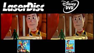 Toy Story Laserdisc VS DVD Comparision Soldiers Mission [upl. by Jeffie]