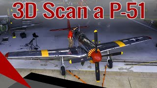 3D Scanning a P51 Mustang WWII Fighter Airplane [upl. by Anthia]