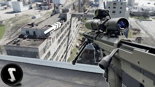 Highrise Rooftop Sniper Mission OVERPOWERED 1500 RIFLE [upl. by Meesak]