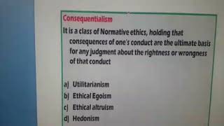 Consequentialism ethics [upl. by Annaiuq24]