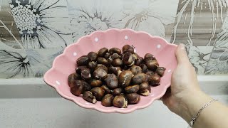 🌰 Mikrodalga Fırında Kestane Yapımı🤗 kestanebalınındiyarından [upl. by Sami]