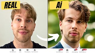 How to Create Professional LinkedIn Photos with AI [upl. by Zeni]