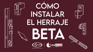 Instalación herraje Beta® para puertas corredizas verticales en muebles [upl. by Anecuza]