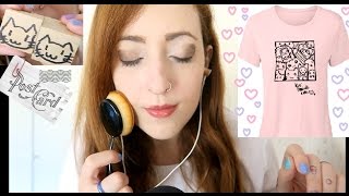 ♡ASMR EspañolSUB ENG♡MUCHO BRUSHINGTAPPINGampCUBITOS♡TSHIRT♡y Sorteo de cartitas [upl. by Onifled798]