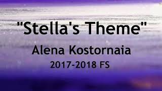 Alena Kostornaia 20172018 FS Music [upl. by Gilpin]