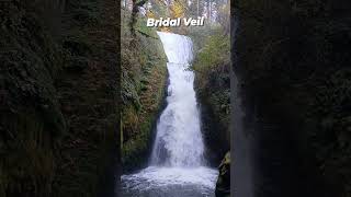 Below Bridal Veil Oregon waterfall Oregon fall2024 [upl. by Yhtac]