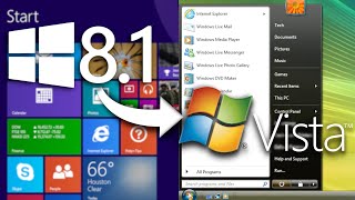 Windows 81 Transformed into Windows Vista [upl. by Nedlog999]