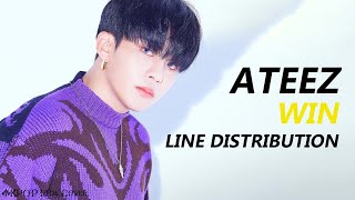 ATEEZ  WIN  Line Distribution Color Coded [upl. by Fausta995]