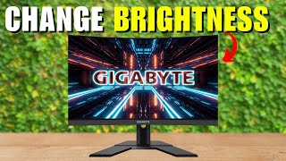 How To Change Brightness On Gigabyte Monitor [upl. by Ailis]