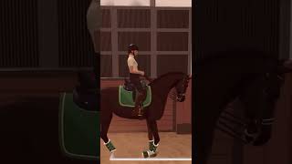 George doing ￼dressage question in the game EquestrianGame [upl. by Wystand]