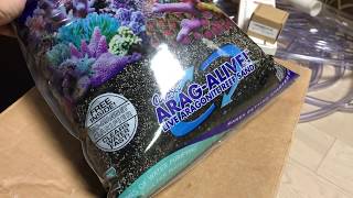 Setting up 40 breeder reef tank update part 3 And review of the Caribsea Aragalive Hawaiian black [upl. by Lavud81]