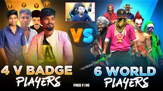 🔥🤑Facecam4 Tamil V Badge Players Vs 6 World Pro Players🔥🤑 Kutty Gokul  TN Tamil  Sk Gaming [upl. by Isola304]