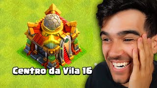 Centro da Vila 16 no Clash of Clans MOSTREI TUDO ATUALIZAÇÃO [upl. by Clerissa]