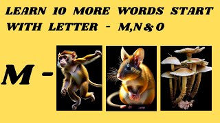 A TO Z NEW WORDSPART5LEARN MORE WORDS MNOENEnglish words with picturesABCDcommon english words [upl. by Anipsed]