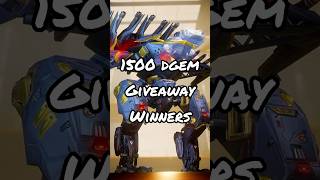 1500 DGEM GIVEAWAY WINNERS War Robots [upl. by Trever]