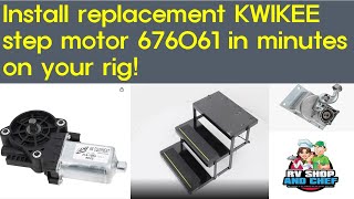 Install your Kwikee RV step motor in Minutes Fix that horrible grinding noise and avoid down time [upl. by Ztnahc75]