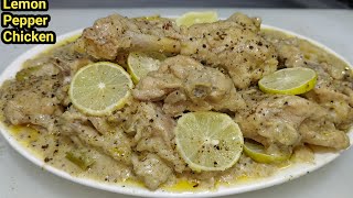 Lemon Pepper Chicken Recipe  Tasty Pepper Lemon Chicken  Best Chicken Starter  Chef Ashok [upl. by Owiat]