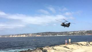 La Jolla Military Helicopter FlyBy [upl. by Tsui708]