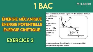 Energie mécanique  Exercice 2 [upl. by Dibbrun]