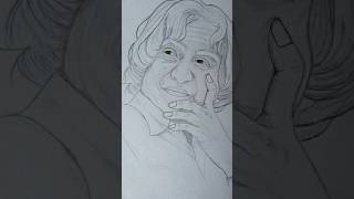 portrait APJ Abdul Kalamnormal pencilsketchtutorialforbeginners [upl. by Ainex124]