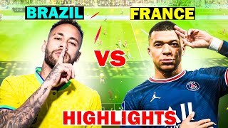 Brazil vs France  2024 International Football Highlights amp Epic Goals [upl. by Hannej]