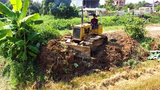 Amazing Plan Landfill By Skills D21A Bulldozer Pushing Soil And Team 5Ton Dump Truck Unloading Soil [upl. by Frederico]