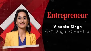 Vineeta Singh CEO Sugar cosmetics Puts her believe and shares her love for Entrepreneur India [upl. by Annhej]