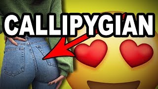 🍑 Learn English Words  CALLIPYGIAN  Meaning Vocabulary with Pictures and Examples [upl. by Birdt]