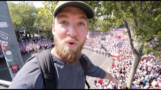 I went to VfB Stuttgarts FIRST HOME GAME and Karawane full day vlog Bad Cannstatt Germany [upl. by Aerdnak]