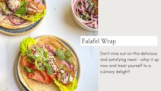 Falafel Wrap Featuring Zahras Kitchen Falafel [upl. by Aikam]