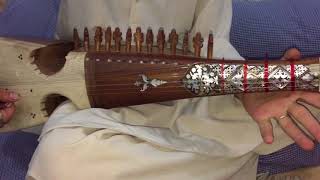 Rabab lesson “ 1 “ one how to play rabab and setting position rabab slow motion [upl. by Oiralednac672]