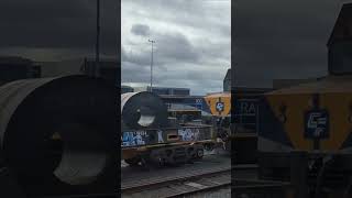 Locomotive VL 353 moving wagons of steel at the North Dynon Rail Yards train railway [upl. by Susannah]